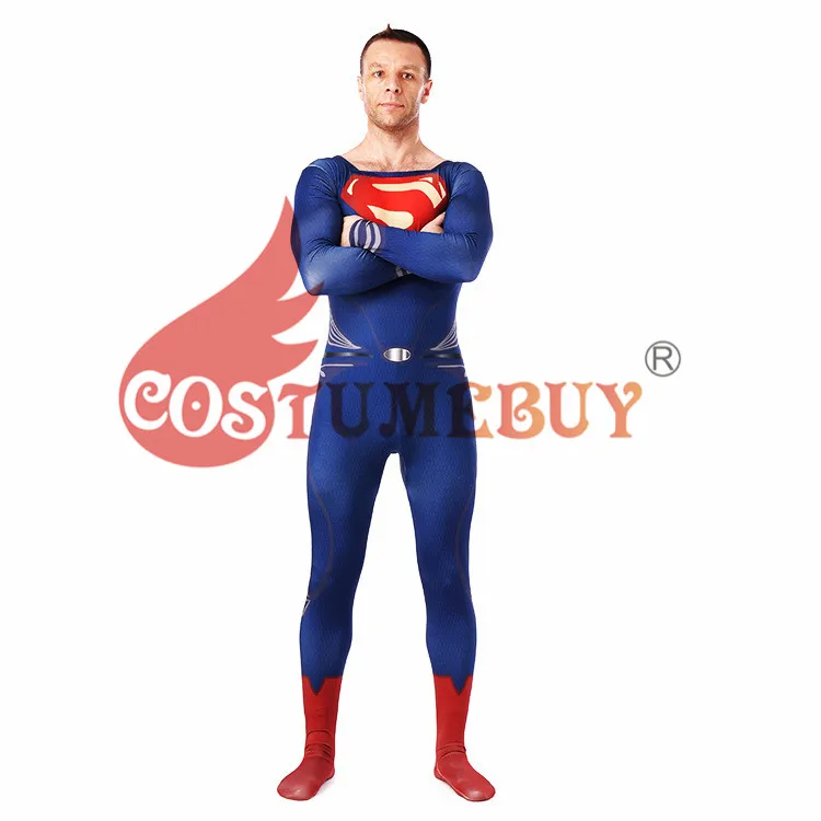 CostumeBuy Постер "Супергерои" Косплей Костюм плотные комбинезоны мужские Супергерои вечерние костюмы зентай с накидкой s-xxxl