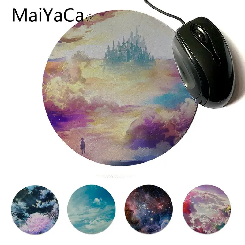 MaiYaCa Новая красивая футболка с рисунками облаков и кавайи космическое небо