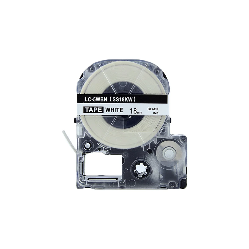 1 шт. Kingroad SS18KW LC-5TBW 18 мм Совместимость для Epson &amp King Джим черная и белая этикетка