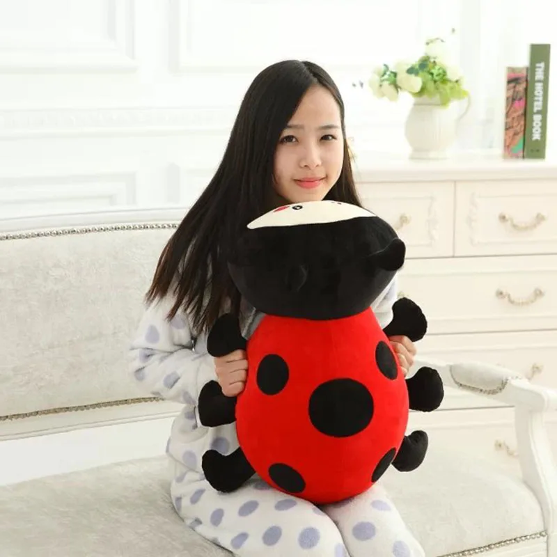 Божья коровка, плюшевая игрушка, милая божья коровка, плюшевая подушка, креативная кукла, супер мягкий диван, декоративная подушка, детские игрушки