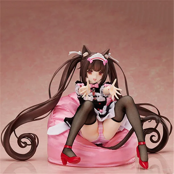 soft no box Nary BINDing NEKOPARA Chocola Ванильная ПВХ фигурка Аниме Сексуальная девушка 1/4 масштаб настоящая одежда фигурка модель игрушки для взрослых - Цвет: soft no box