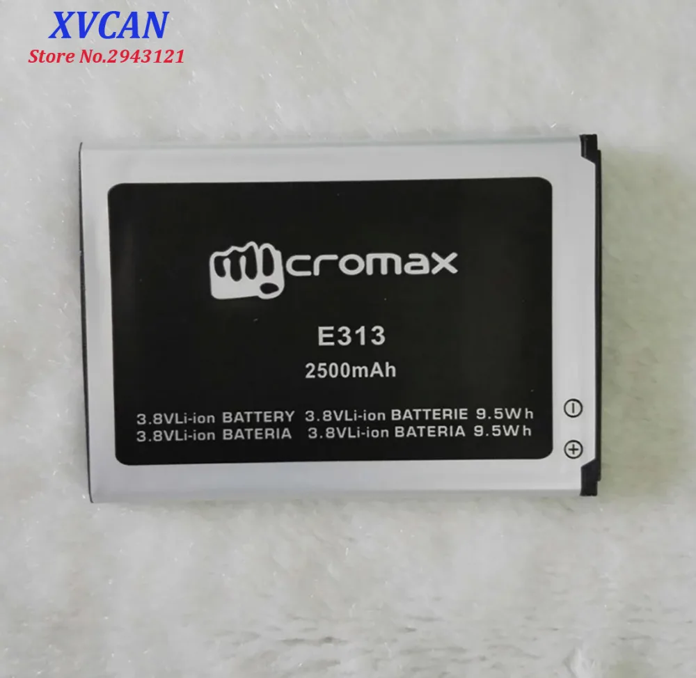 Высокое качество оригинальный для Micromax E313 мобильный телефон литиевая батарея 2500