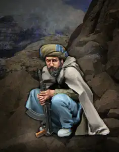 Набор из смолы 1:35, современные солдаты из смолы, террористы 4