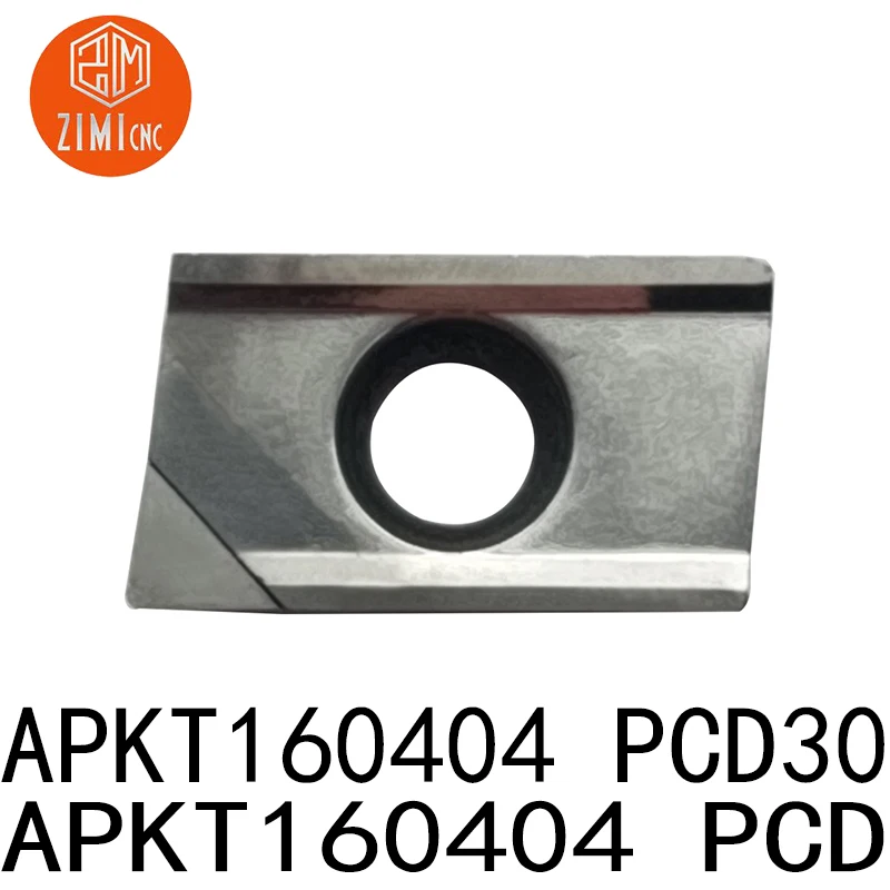 2 шт. APKT160404 PCD PCD30 токарный Карбид с ЧПУ алмазное лезвие фрезерование станок для
