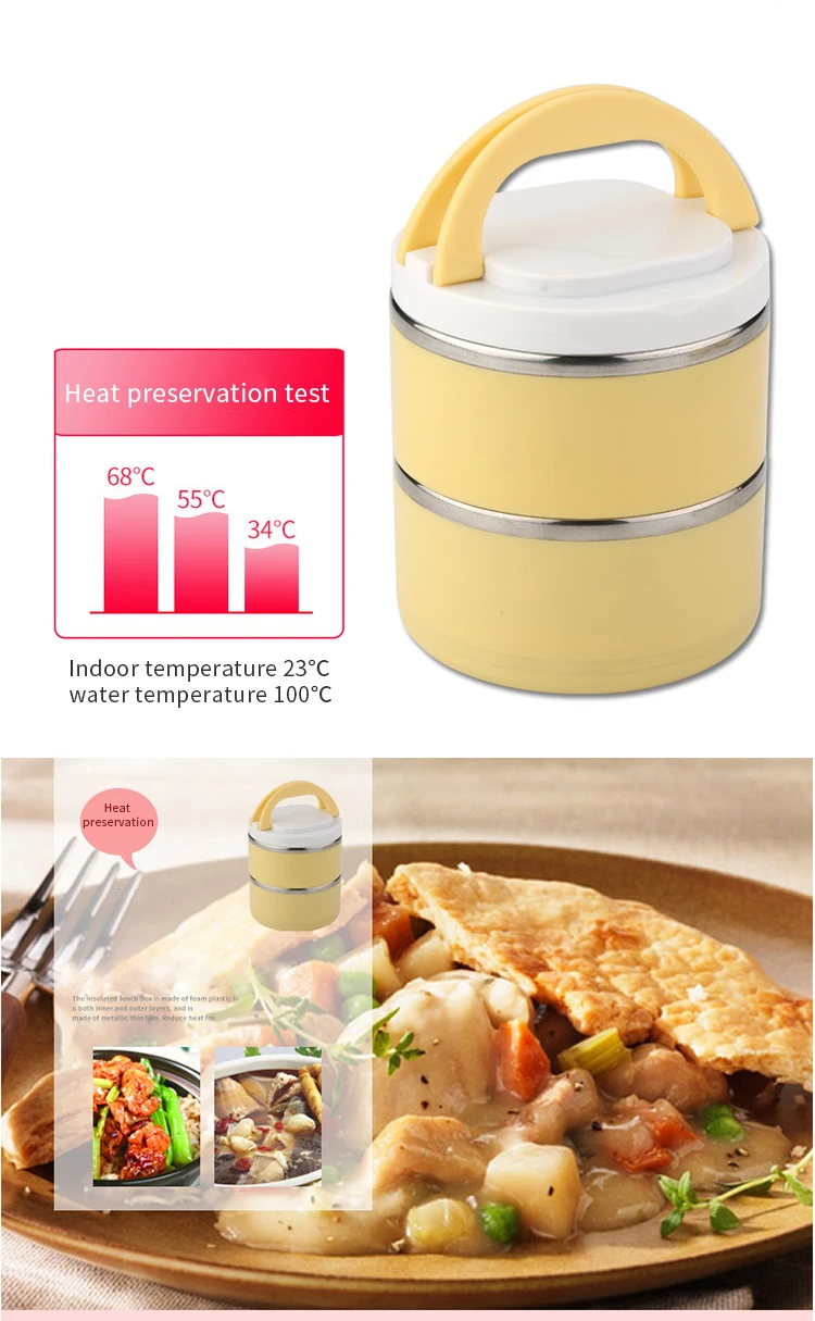 Portable Lunch Box Bento Box Stainless Insulation Lunchbox Kid Food Thermal Container Picnic Leak-Proof Case Snack Box