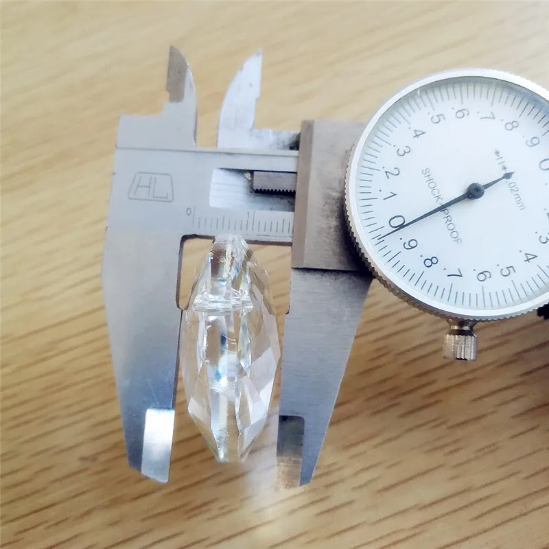 

Transparent 100units 50mm Partry/Wedding Decoration Crystal Chandelier Redbud Lamp Pendents Free Shipping For Hanging Ornament