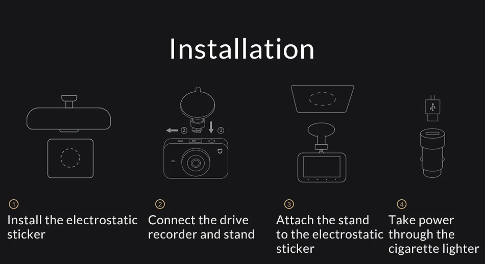 Xiaomi Mijia Smart car dvr камера Wi-Fi 1080P HD ночного видения Dash Cam Голосовое управление Вождение видео рекордер 140 градусов широкий угол
