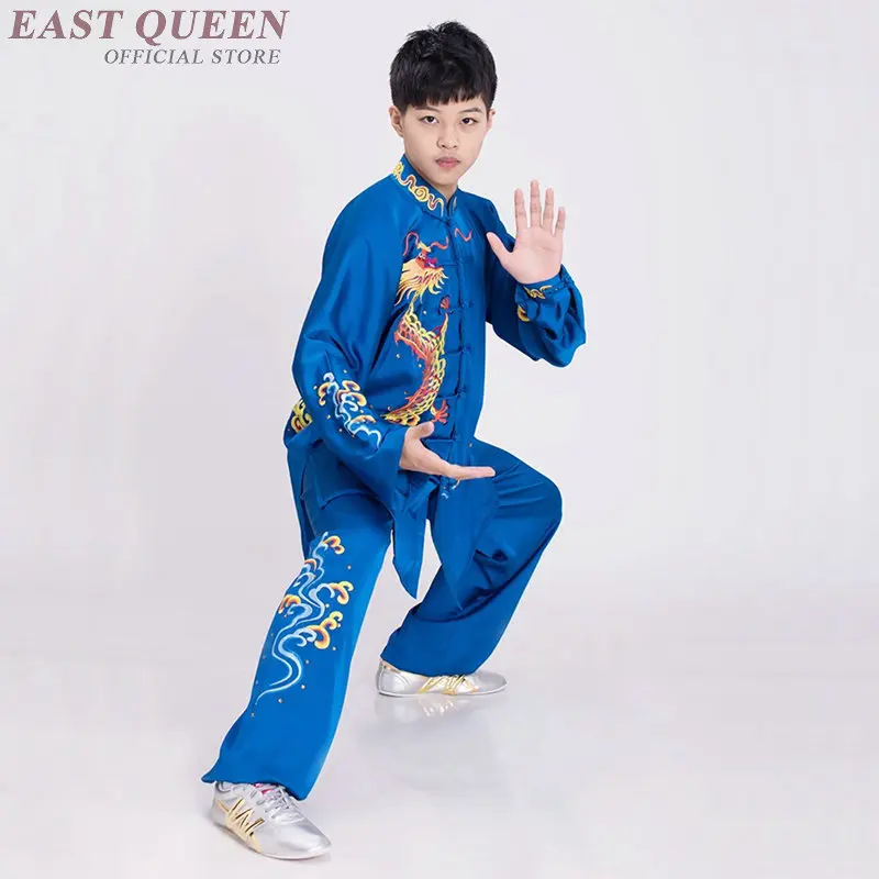 Синяя форма кунг фу Тай Чи новинка 2019 одежда с вышивкой Феникса униформа Nanquan Wushu