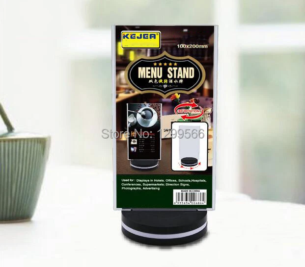 Модный Вращающийся акриловый выставочный стенд карта меню ресторана рекламная