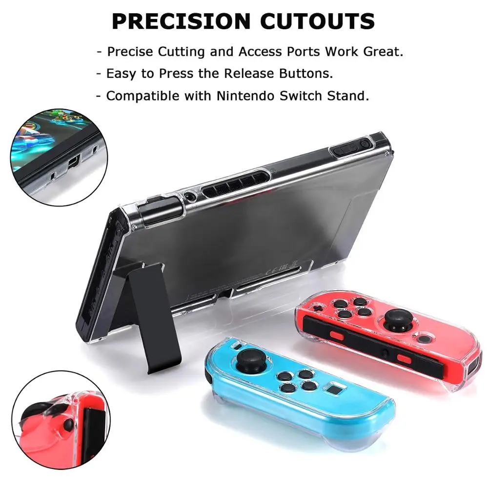 Съемный чехол-книжка с кристаллами защитный чехол для консоли Nintendo Switch крышка