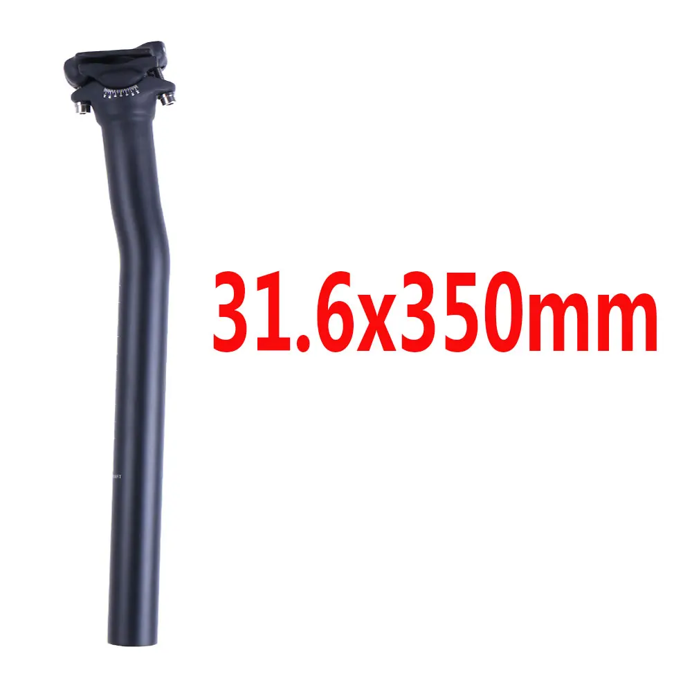 31.6x350mm-6183 ELITA ONE сиденье из углеродного волокна без логотипа 27,2 ud матовый Подседельный штырь для дорожного велосипеда 31,6 мм Mtb подседельный штырь 300-400 мм супер светильник 125 г - Цвет: 31.6x350mm-6183