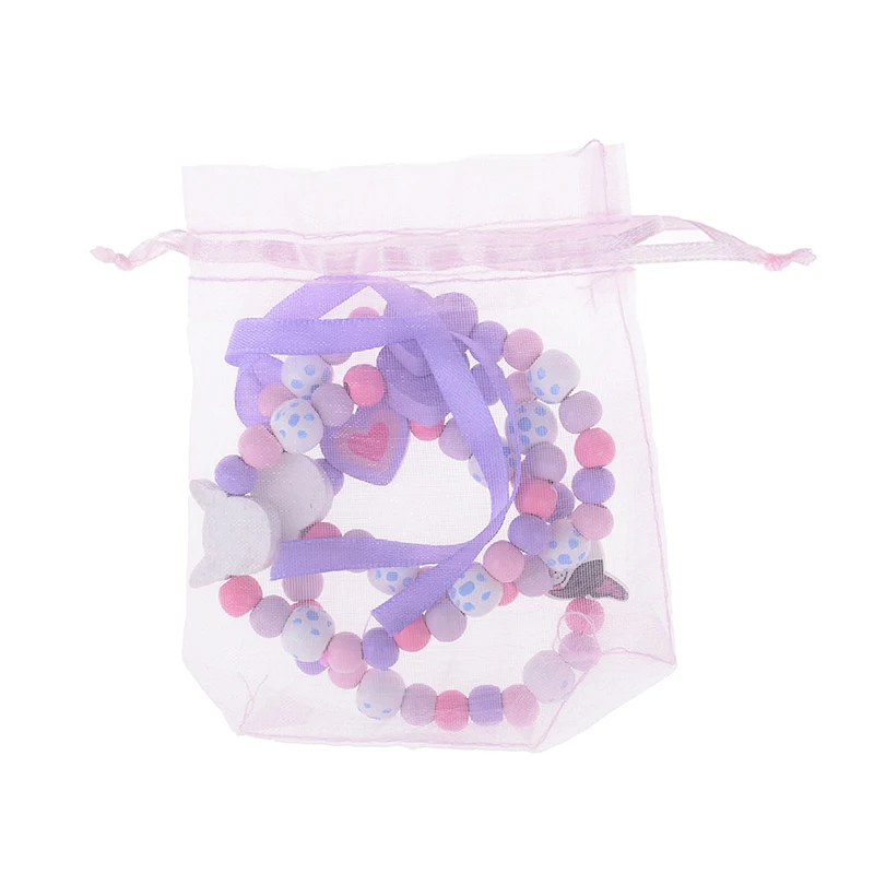 3 шт./компл. красивый браслет конфетного цвета безопасное ожерелье с собачкой