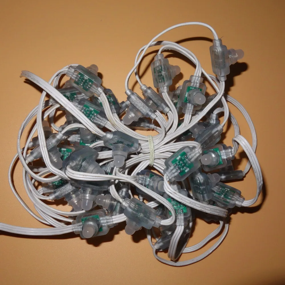 Светодиодная смарт гирлянда WS2811 12 светодиодный постоянного тока адресная класс