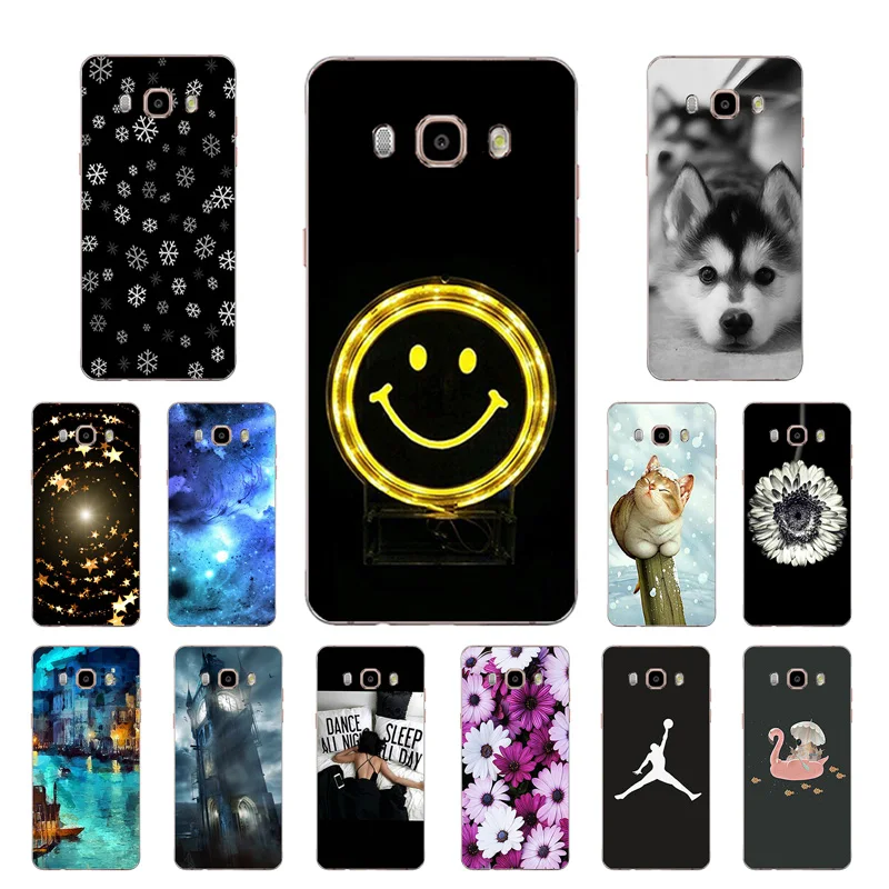Для Funda Samsung Galaxy J5 2016 чехлы для телефонов силиконовый чехол из ТПУ с принтом