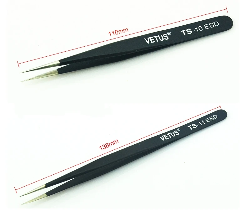 6 шт. антистатические ESD Пинцет Набор Прямые изогнутые электронные ремесла | Дом и