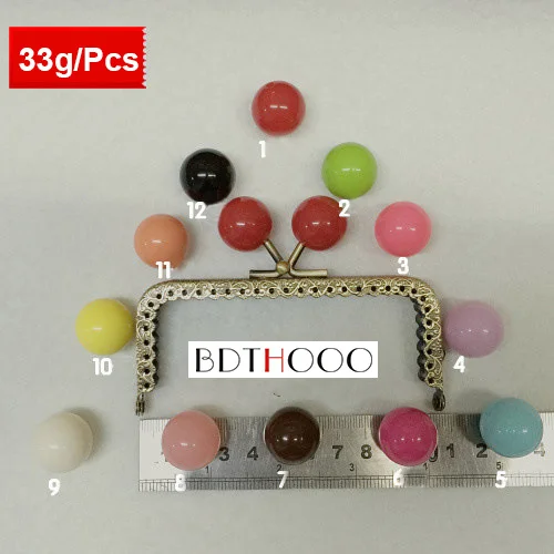 Металлическая рама для кошелька карамельных цветов 10 шт./лот 5 см ручка