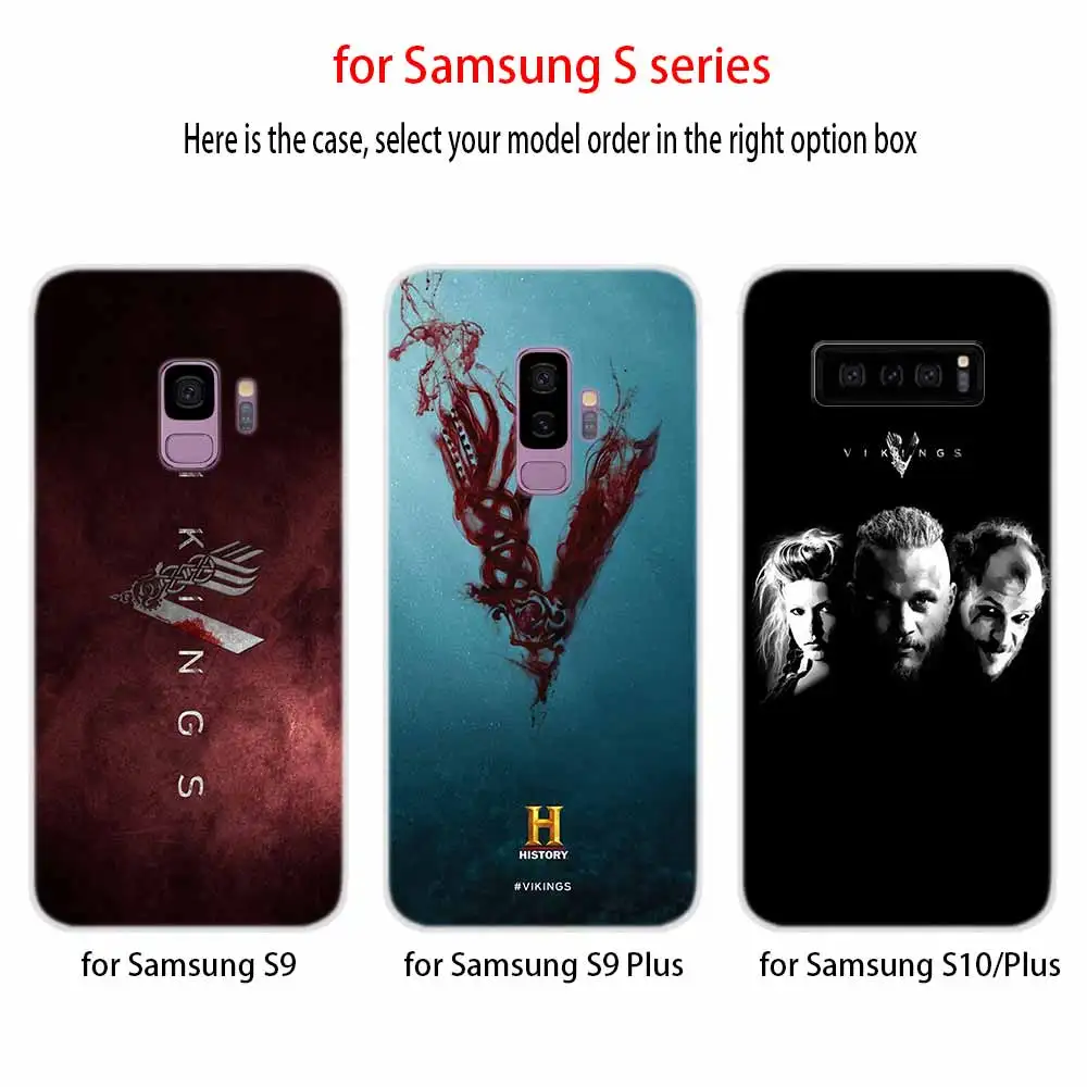 Мягкий чехол с логотипом серии vikings для Samsung Galaxy S7 Edge S8 S9 S10 S11 S20 S21 Plus Lite E Ultra |