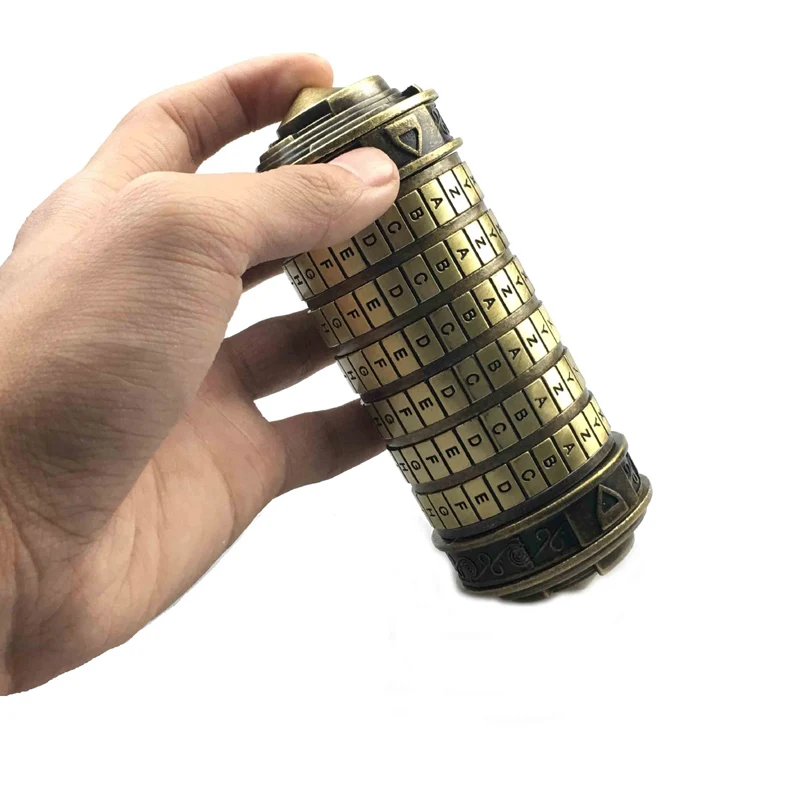 Cerrojo de metal cr&iacute;ptico del C&oacute;digo da Vinci para adultos, Juguetes, regalos de boda, regalo del D&iacute;a de San Valent&iacute;n, contrase&ntilde;a de palabras, sala de escape, accesorios-3