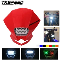 free shipping universal led motorcycle accessories motocross headlights lampenduro for klx kdx ktm rmz drz dr xr