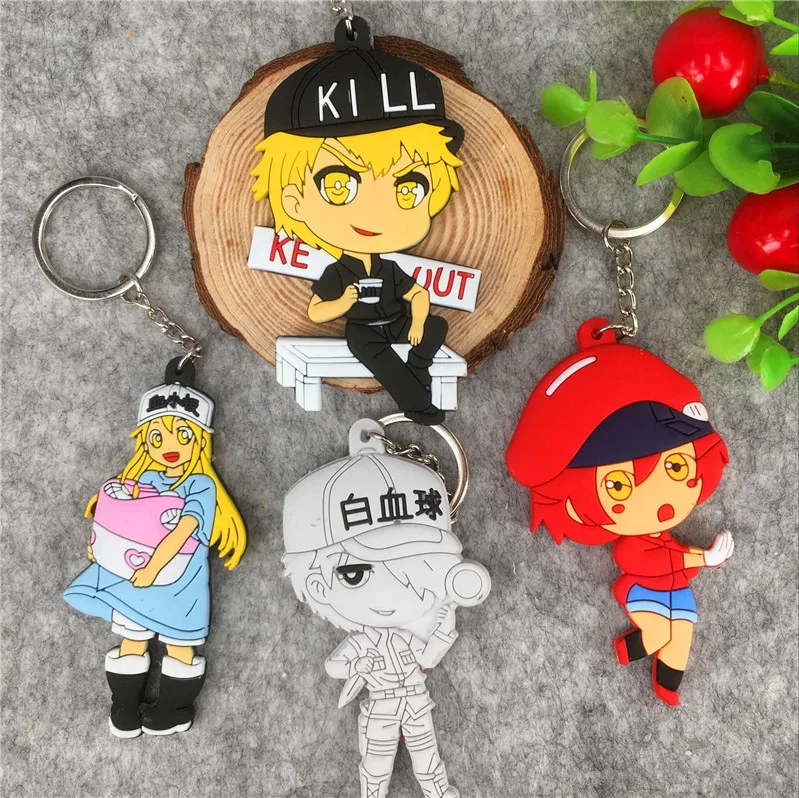 Аниме клетки на работе Hataraku Saibou тромбоцитарный убийца T клетка ПВХ двусторонний