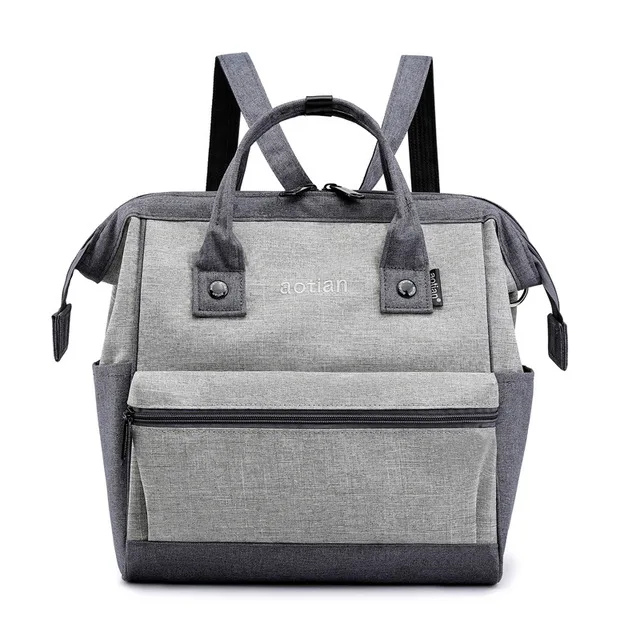 Style2-Gray1 Сумка для подгузников для мам и мам, Большая вместительная сумка для подгузников для мам и детей, сумка для подгузников для путешествий, рюкзак для ухода за ребенком, сумка для подгузников для кормящих мам - Цвет: Style2-Gray1