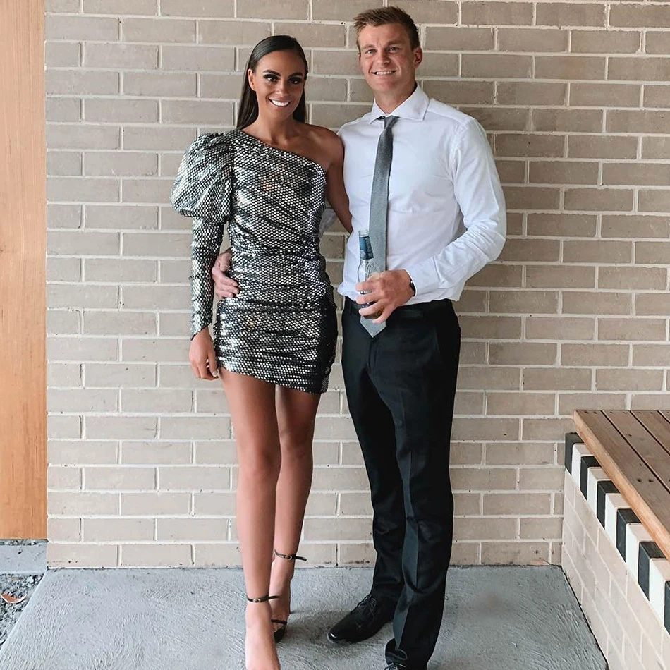 Seamyla Новое поступление 2019 блестками платье Vestidos с длинными рукавами сексуальное