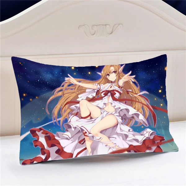 Чехол наволочка с изображением аниме Sword Art Online ALO Asuna 45*35 см #40611|pillow case|sword art online