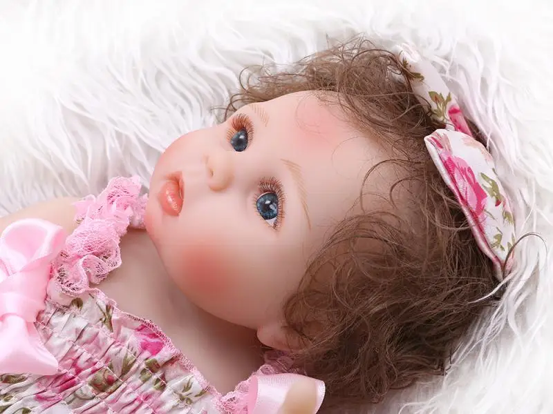 48 см 19 дюймов bebe reborn имитация детского тела силиконовый милый Реалистичный кукла