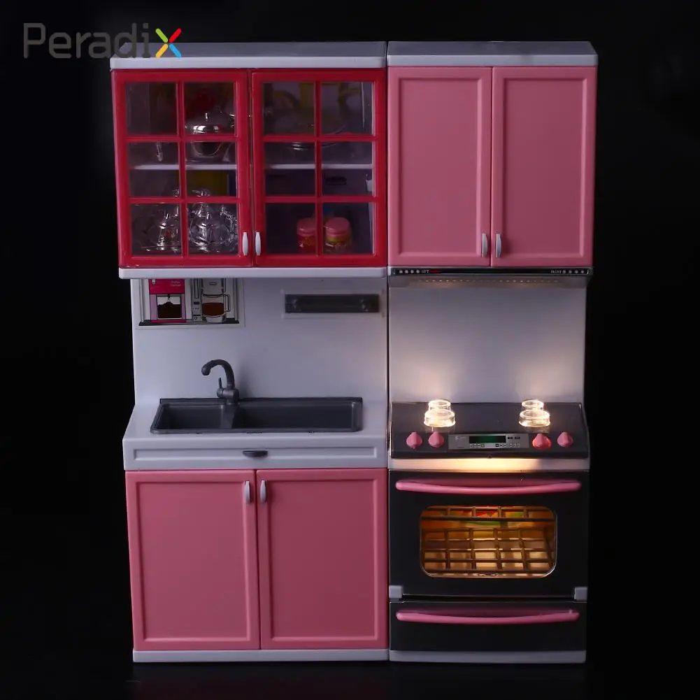 Для девочек Кухня игрушка для игрушечной кухни розовый Портативный Пособия по кулинарии Playset 1 комплект Пластик притворяться играть в посуду для ролевых игр и Еда