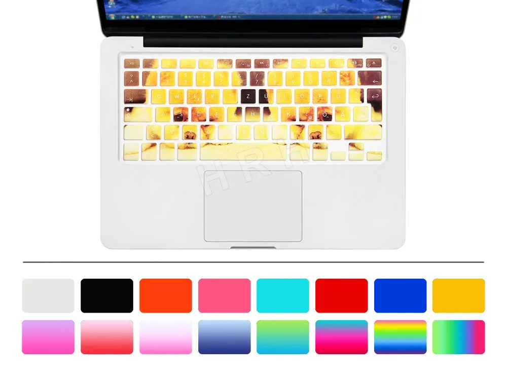 Чехол силиконовый для клавиатуры защитная накладка на клавиатуру MacBook Pro Air 13 15 17