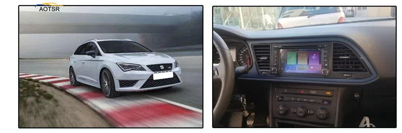 Автомобильный Радио Мультимедийный видео плеер навигация gps Android 8,0 для Seat Leon 2012- с восьмиядерным 4+ 32 ГБ BT Wifi карта головного устройства