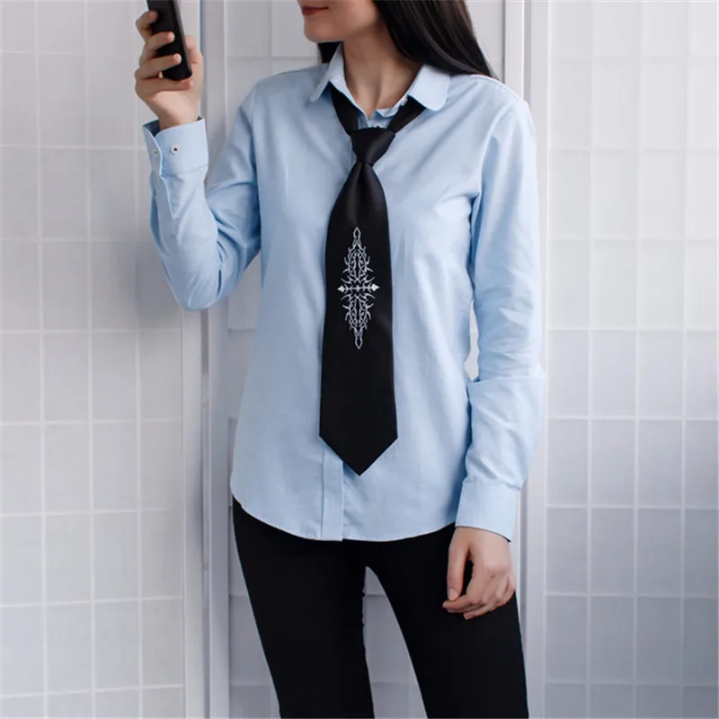 

Dioufond Women White Long Sleeve Oxford Shirts Casual School Wear Cotton Blouse Ladies Office Tops Student Blusas New Plus Size