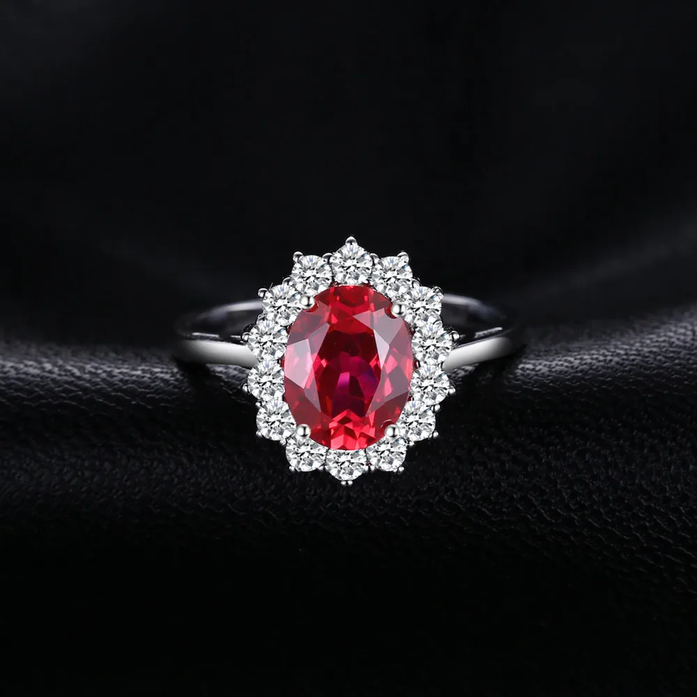 Jewelrypalace Принцесса Диана Уильям Кейт Миддлтон 3.2ct красный создания Рубин
