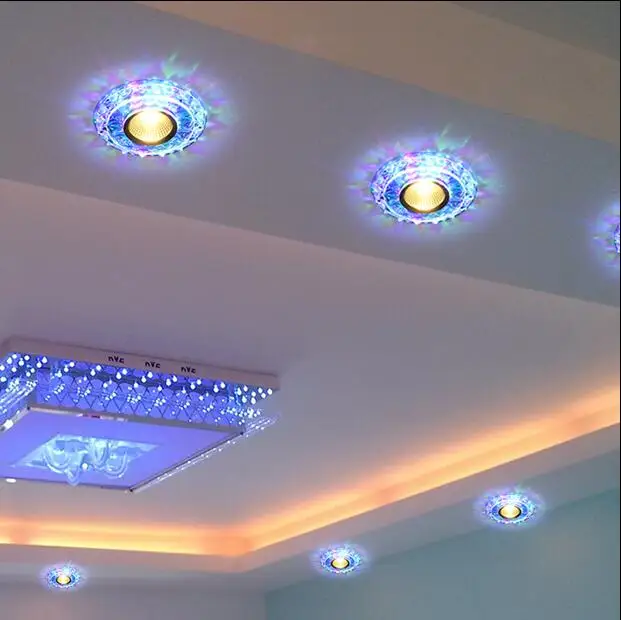 Светодиодный светильник 3 Вт Круглый встраиваемый 220 в 230 240 В 110 светодиодная