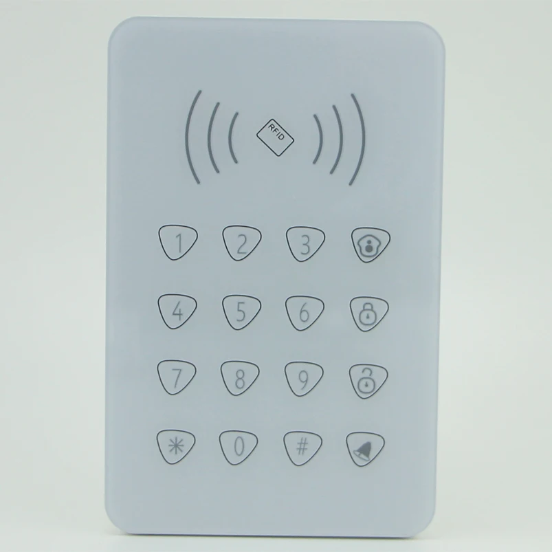 Два-способ постановки/снятия клавиатура беспроводная с RFID чтения разоружить и дверной звонок клавиатуры для G90B G90E Smart сигнализация