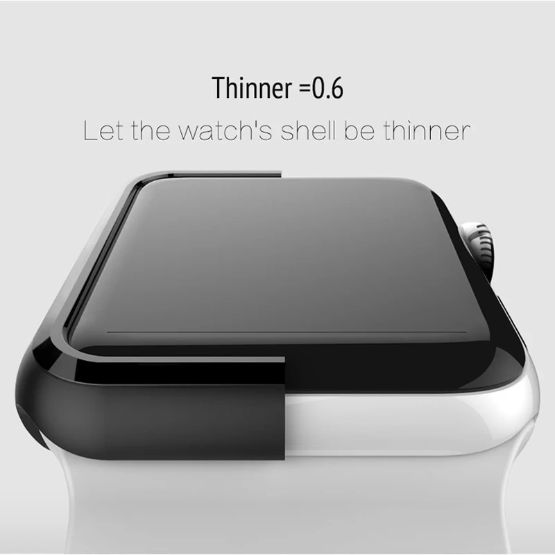 Черная рамка для Apple Watch series 4 3 2 1 пластиковый бампер жесткий защитный чехол iWatch38 40