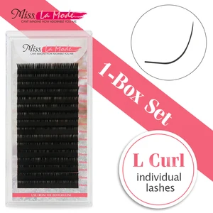 Накладные ресницы Miss Lamode, 0,10 мм0,07 мм, 1 шт.лот