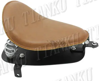Мотоциклетное кожаное сиденье весеннее + Монтажный кронштейн для Yamaha VStar 400 650 1100