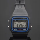 Женские наручные часы со светодиодной подсветкой, Многофункциональные цифровые наручные часы, силиконовый ремешок, повседневные часы, черные цифровые наручные часы, подарок