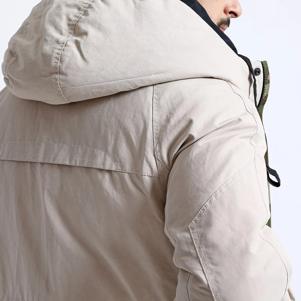 SIMWOOD Пуховики на белом утином пуху Для мужчин зимние теплые Hooded Puffer Мода