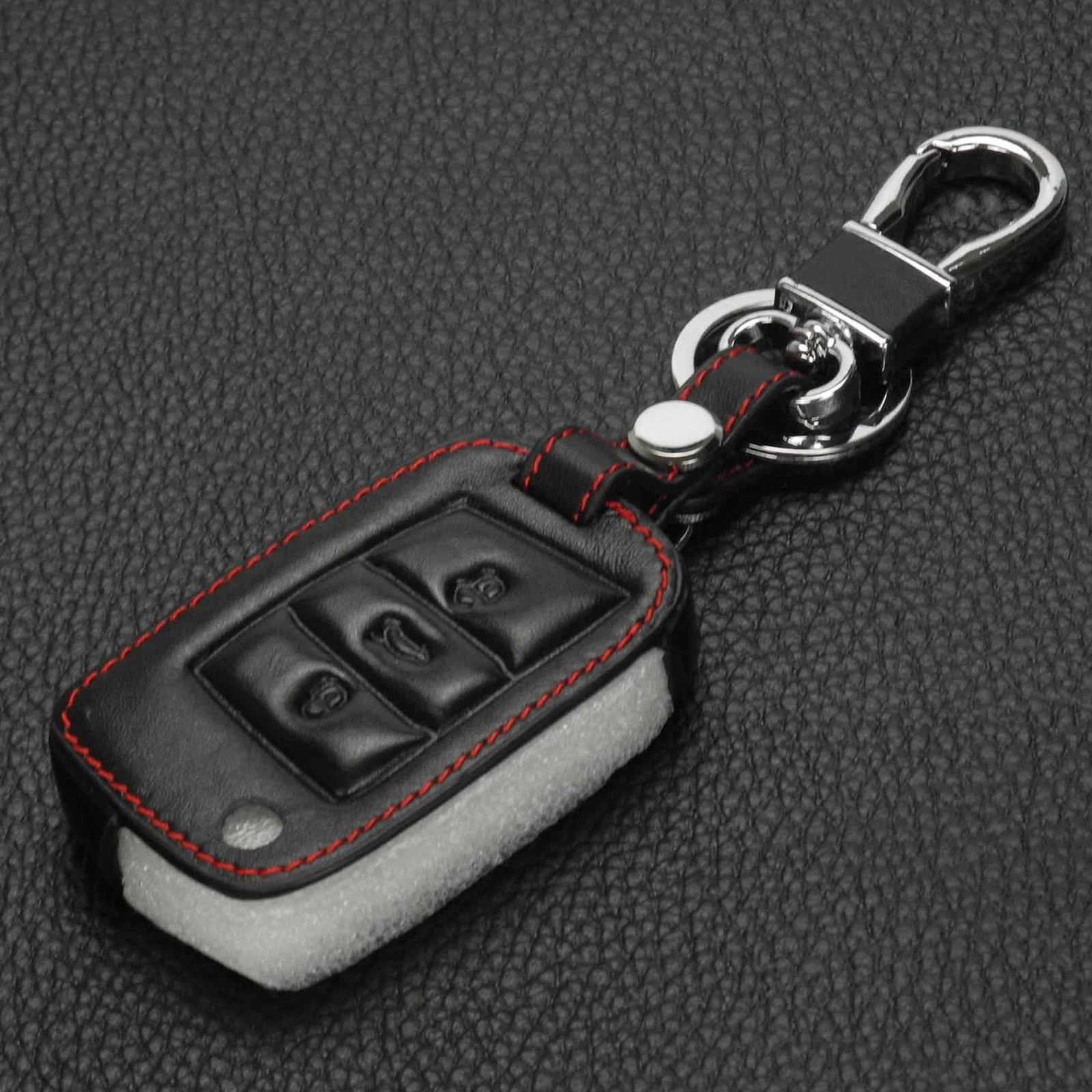 Jingyuqin кожаный брелок защитный чехол для VW Polo golf 7 MK7 Skoda Octavia Combi A7 для SEAT Leon Ibiza CUPTRA