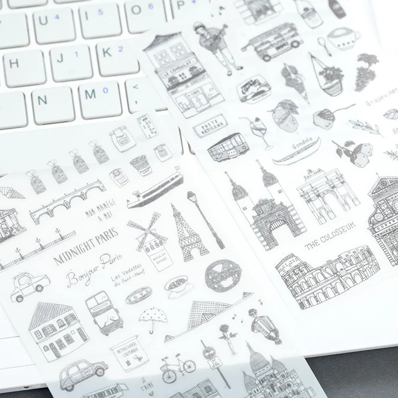 World Architecture туристические наклейки планировщик Записная книжка Дневник украшение