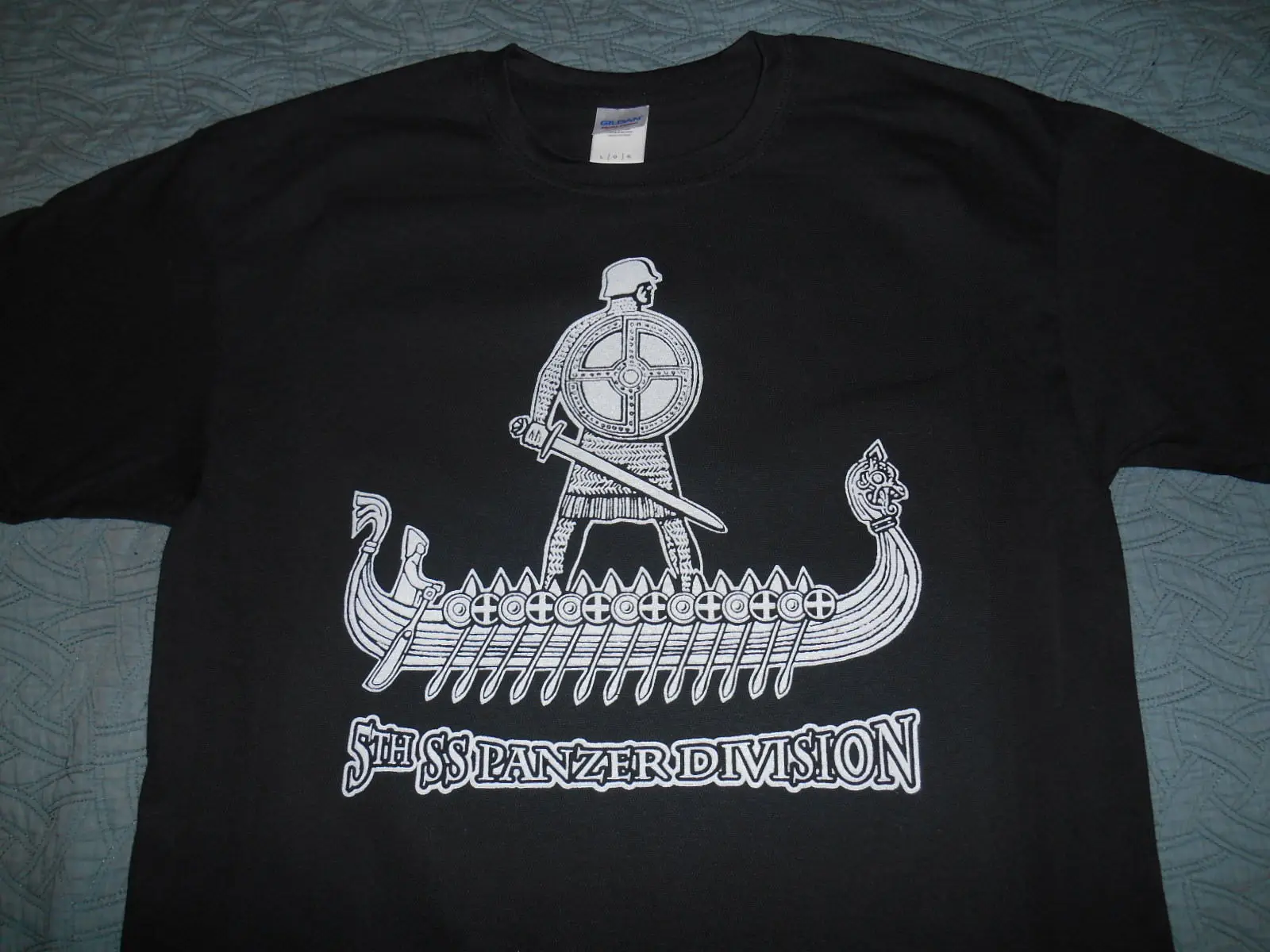 5th ss panzer division tour t shirt rare world war 2 germany marduk black metal | Мужская одежда