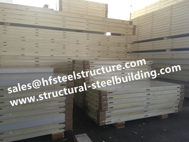 Оцинкованная полиуретановая сэндвич панель шириной 950 мм изоляционный материал