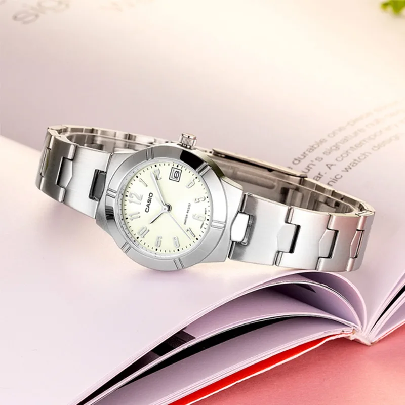 CASIO Часы Простые Модные часы Женское платье женские часы лучший бренд класса люкс кварцевые часы для женщин часы водонепроницаемые LTP-1241