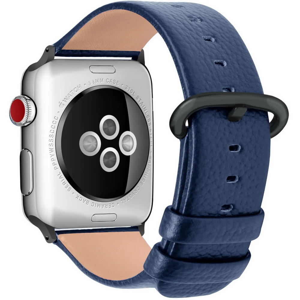 Ремешок из натуральной кожи для Apple Watch Band 44 мм 40 мм 42 мм 38 мм iWatch Watch для Apple Watch Band ремешок для часов Series5/4/3/2/1