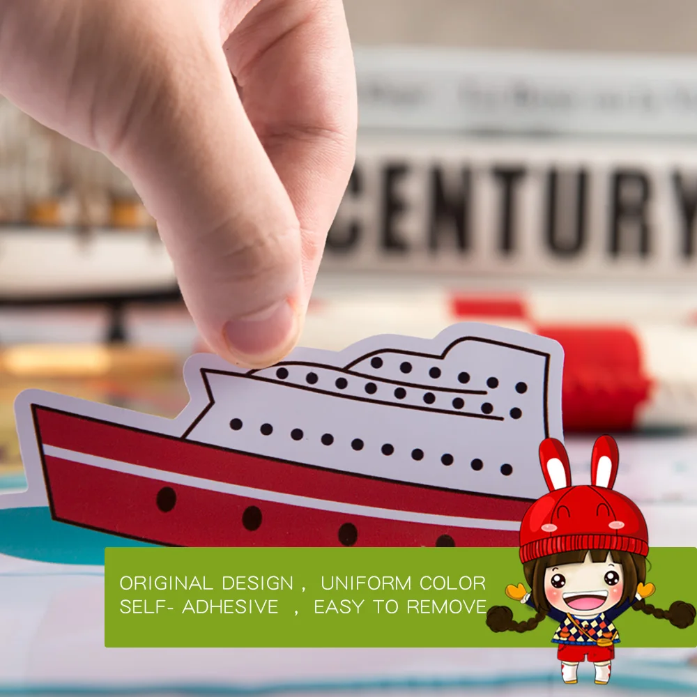 Новинка 2019 креативные масштабные цветные с картой настенные наклейки детская