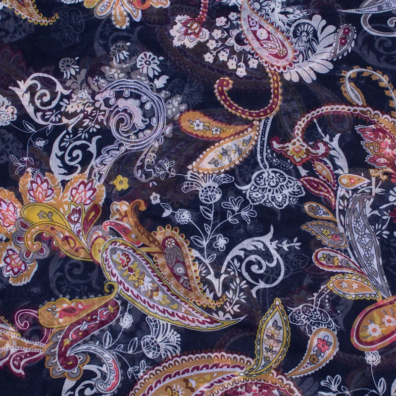 2017 Женский шарф роскошный бренд винтажные шестигранные шарфы с цветочным