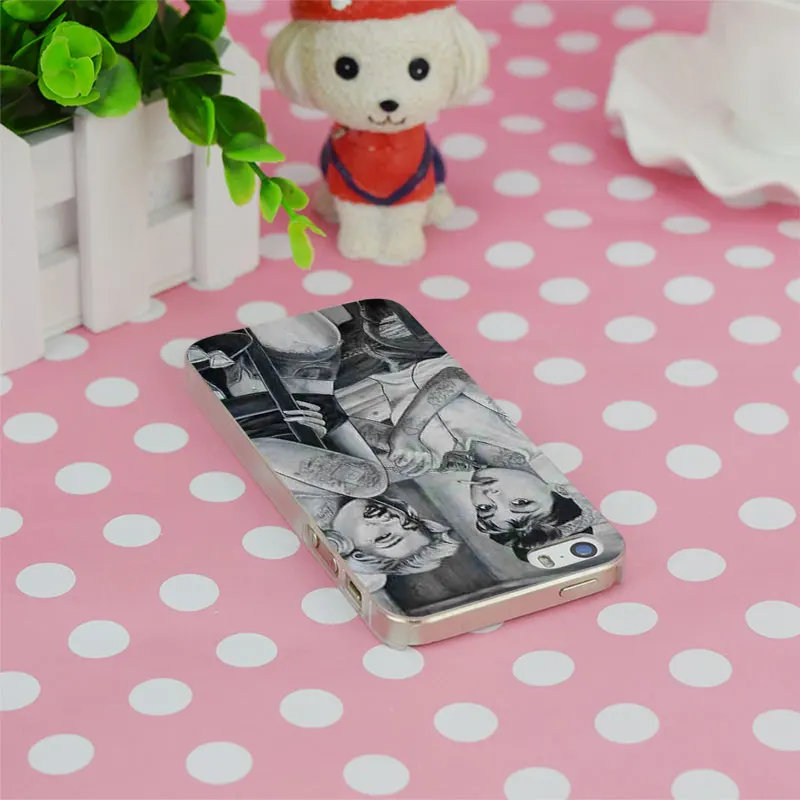 B2510 Монро И Одри Хепберн Прозрачный Жесткий Тонкий Case Cover Для Apple iPhone 4 4S 5 5S SE 5C 6 S