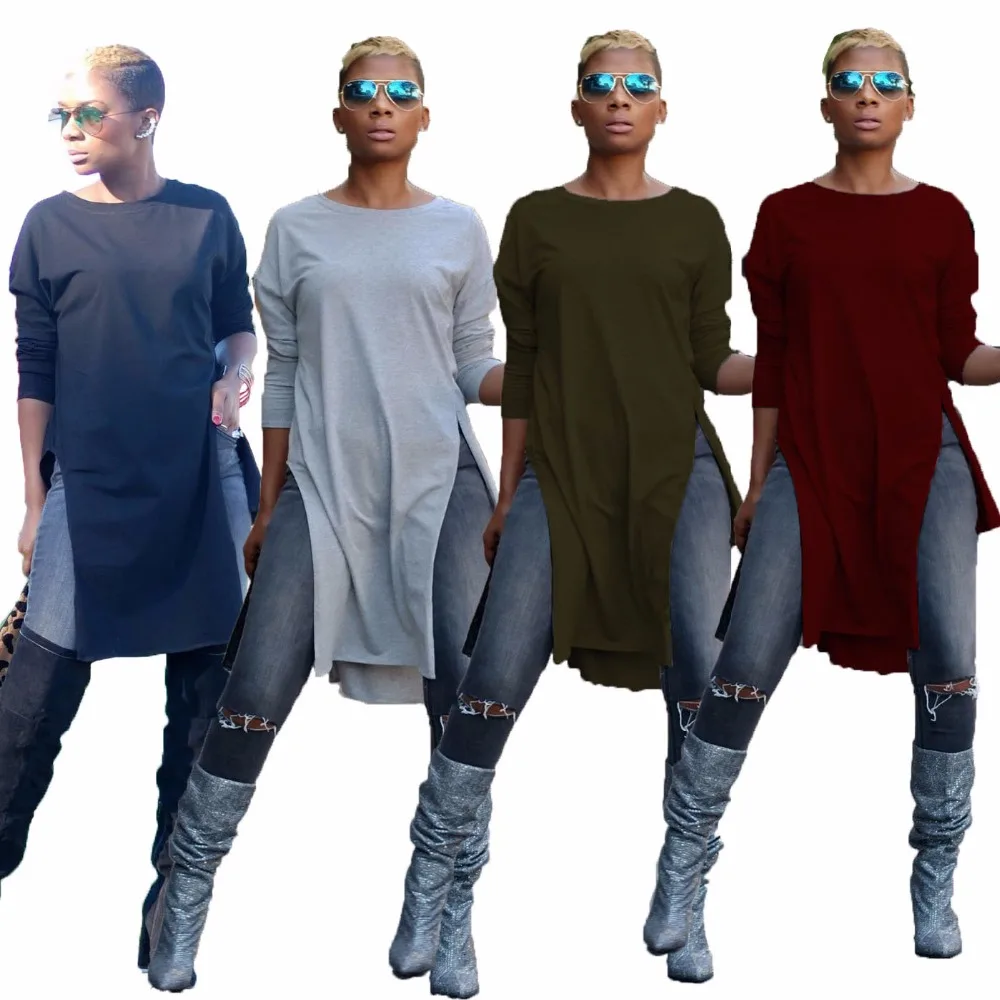 Женская футболка с длинным рукавом OMILKA черная серая зеленая красная